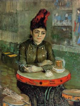 Vincent Van Gogh : Agostina Segatori Sitting in the Cafe du Tamourin